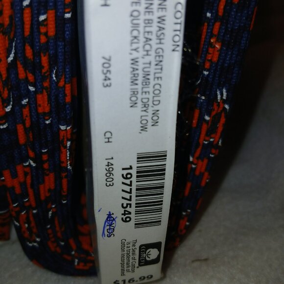 5 Yards NFL Chicago Bears Cotton Canvas Fabric Fabric Traditions BLue Orange - Picture 9 of 11